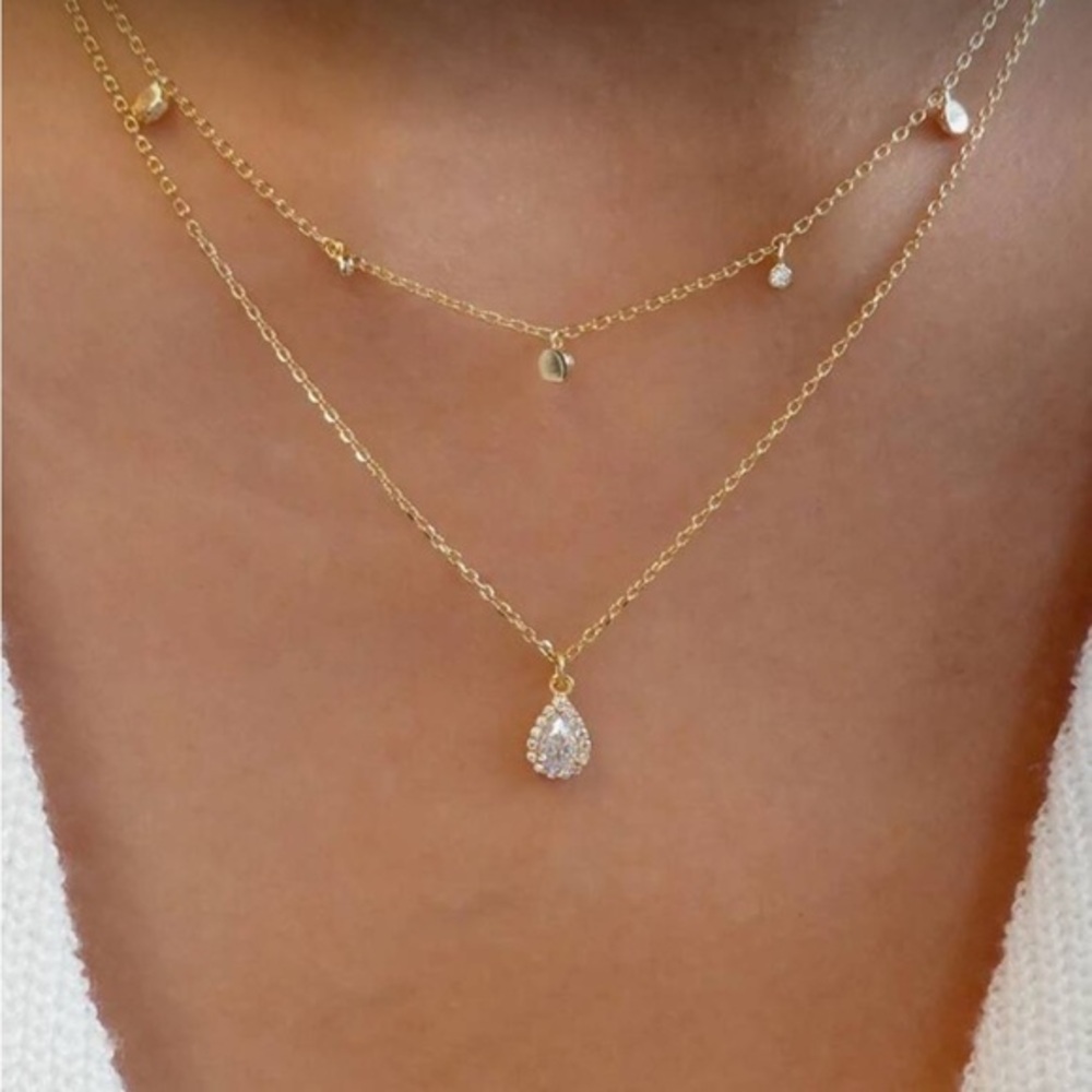 Gold layered necklace